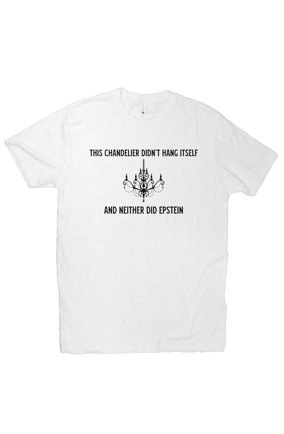 This Chandelier Didn't Hang Itself White