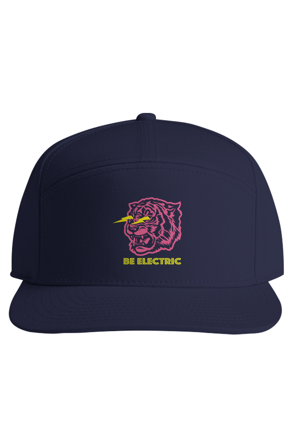 Be Electric 7 Panel Cap Pink Tiger
