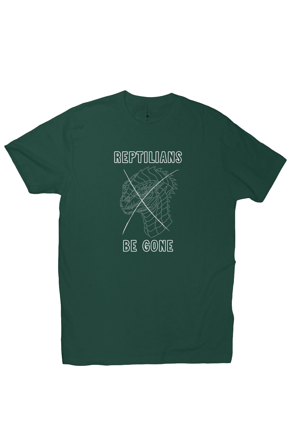Reptilians Be Gone White