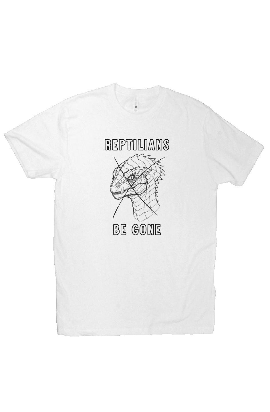 Reptilians Be Gone White